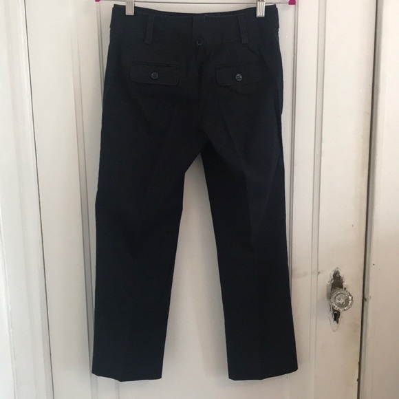 ANN TAYLOR Navy Crapri Pants, SZ 0 - Picture 3 of 7